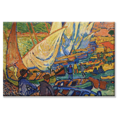 " Fishing Boats And Collioure " by André Derain