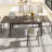 Dining Table , 106.3 In  Large Extendable Kitchen Table