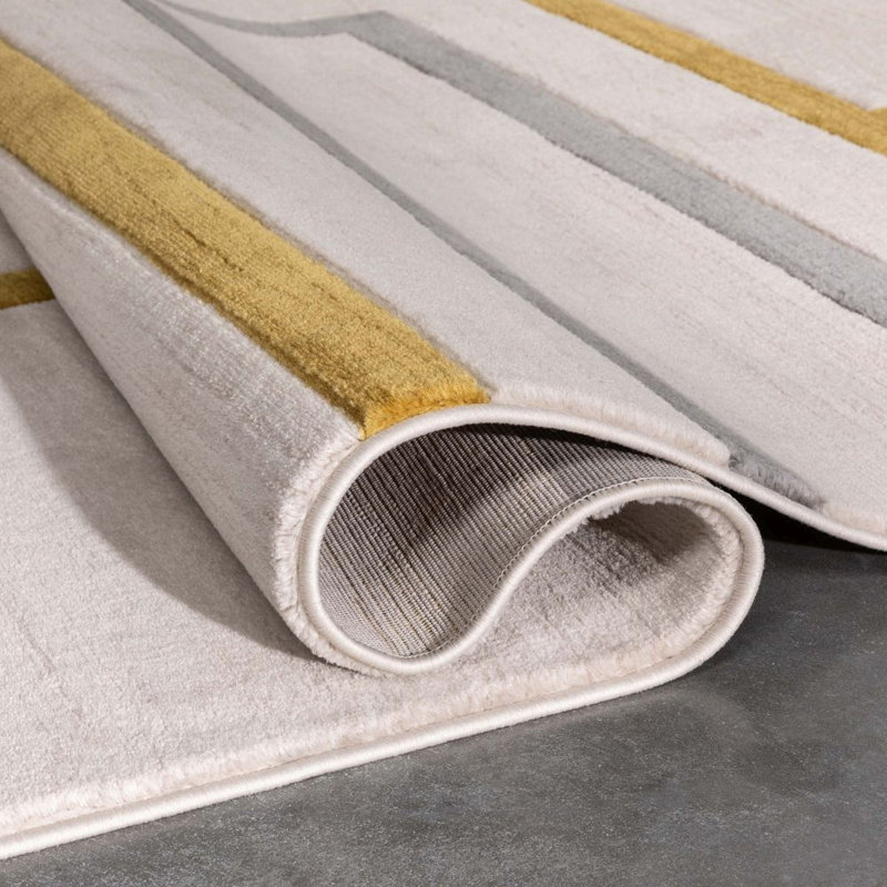 Tapis texturé 3D Clarys, Rectangle 3 pi 11 po x 5 pi 3 po