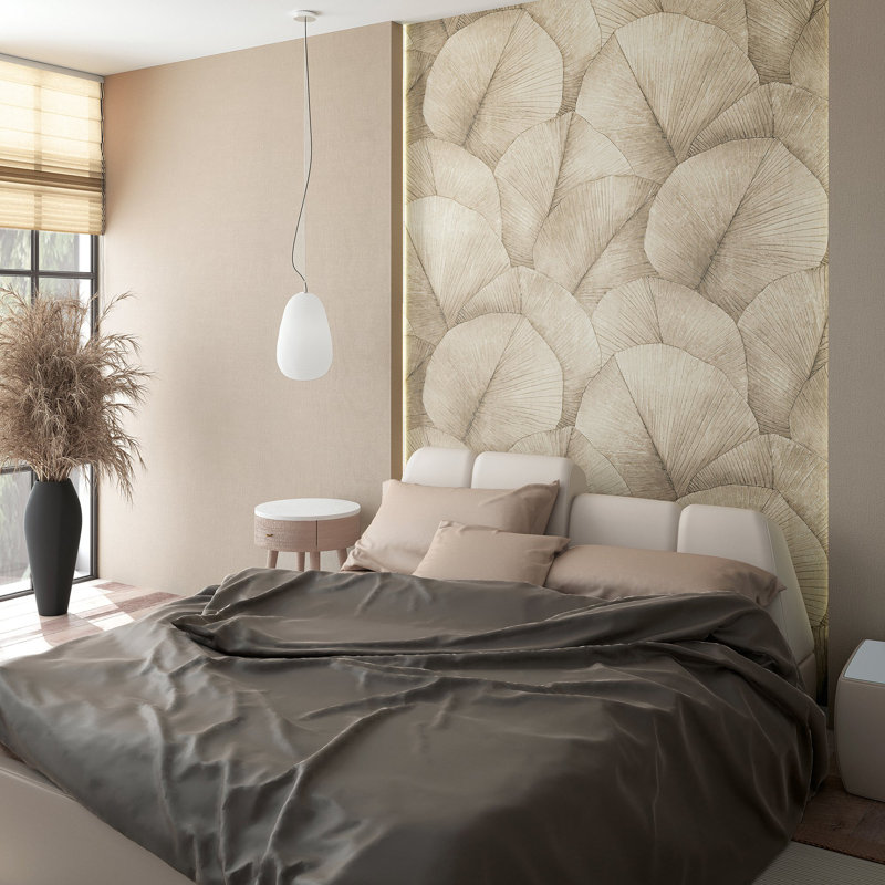 Panneau mural à 4 panneaux Kumano, Beige