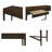 Fluted 2-Drawer Storage Console Table