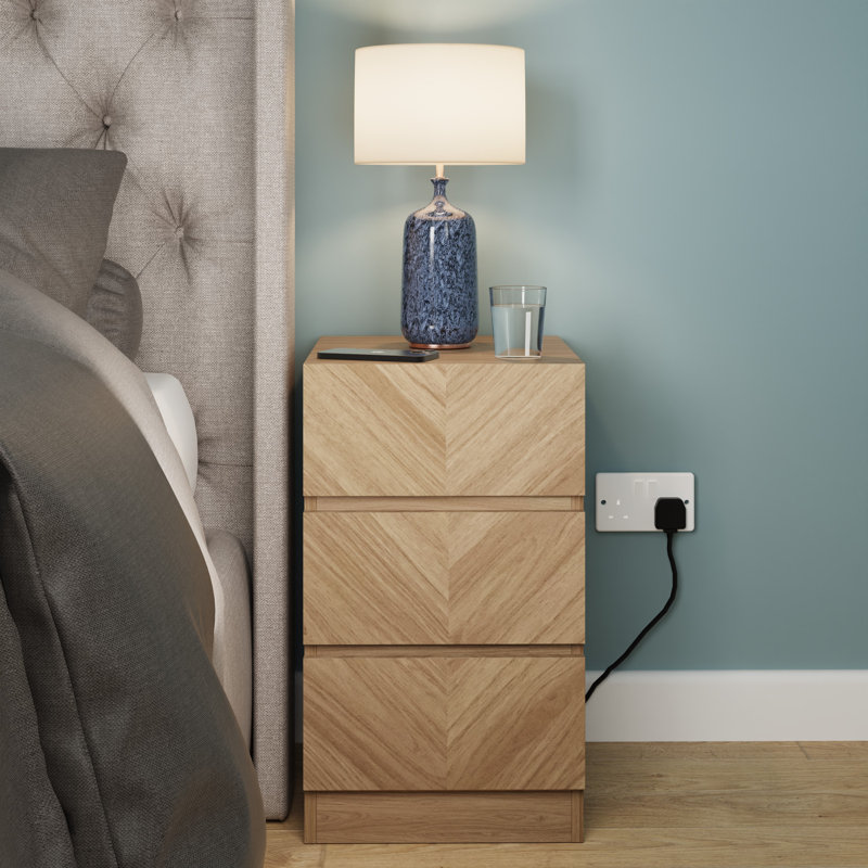 Kascha Piece Bedroom Set, Oak