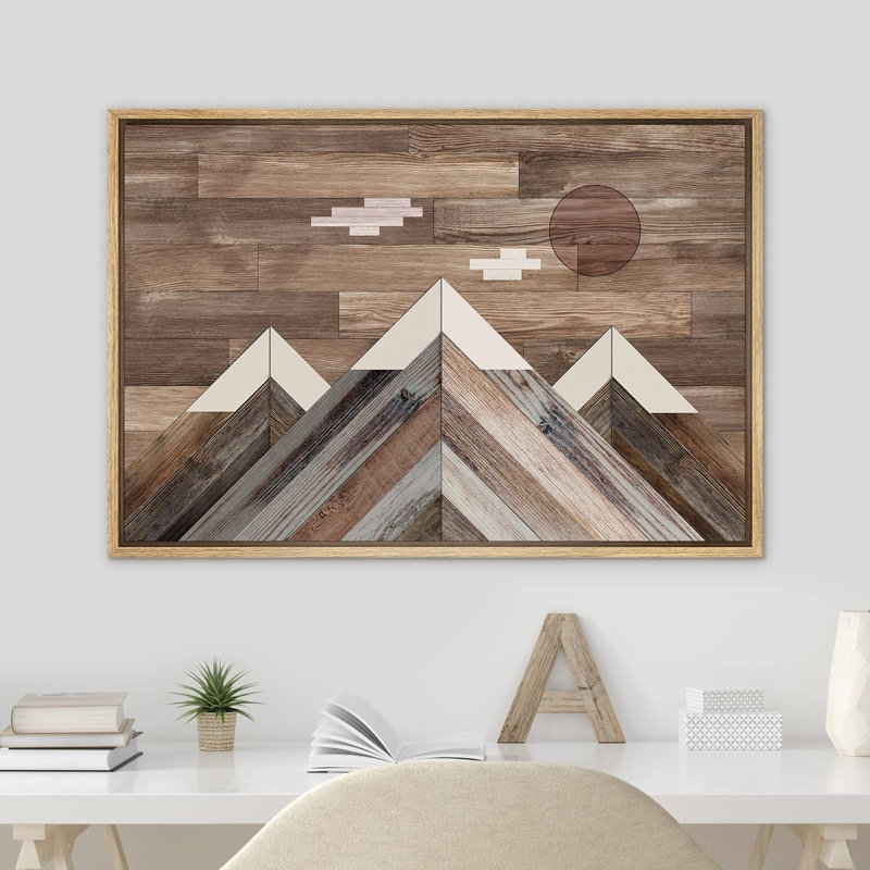 Panneau de décor Western Wood Cloudy, H 24 po x l 36 po x P 1,5 po, Naturel