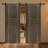 18 series 64in.X79 in. 3/4 inch thickness 2-Panel Walnut Color Finished MDF Sliding Barn Door With Hardware Kit