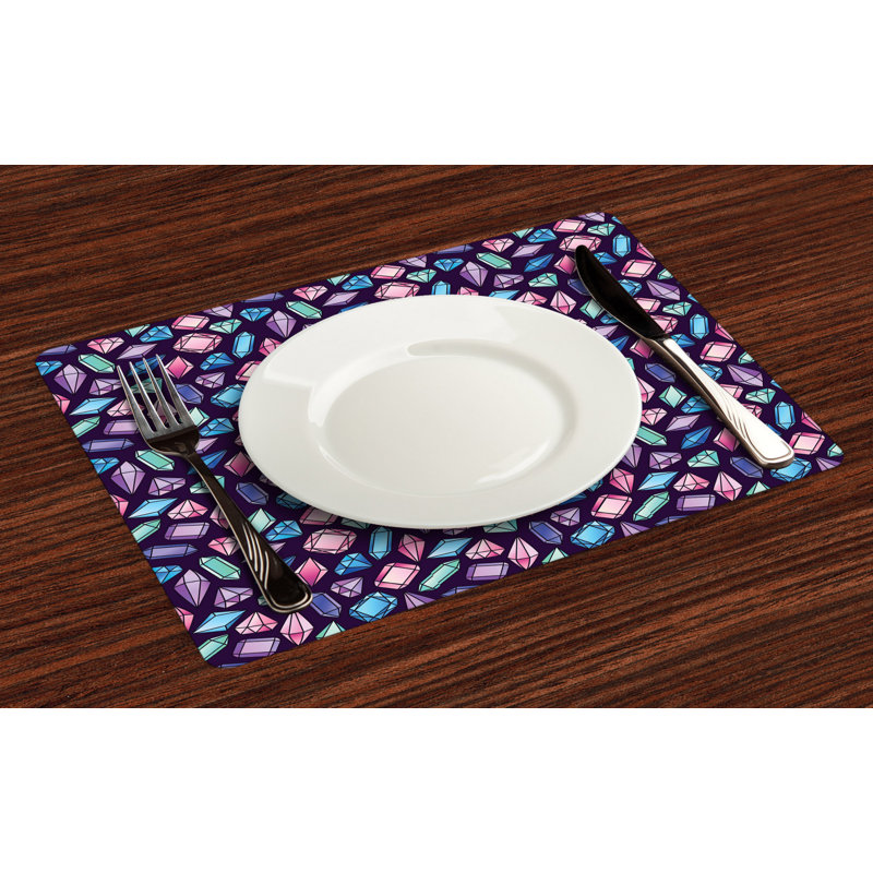 Polyester Geometric Rectangle Placemat