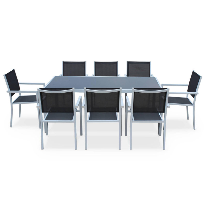 Dance 8 - Person Patio Dining Set with Rectangular Table