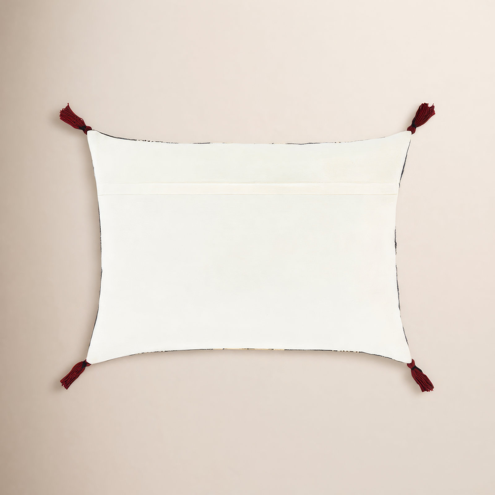 Gordon Tassels Lumbar Throw Pillow, Polyester/Polyfill