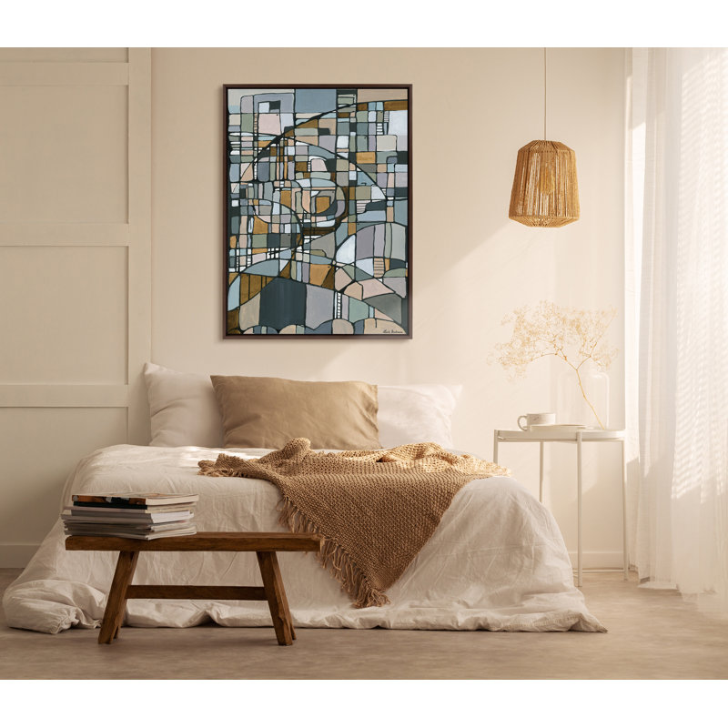 "Deco Nadeau" par Leah Nadeau, reproduction d'art sur toile encadrée, Brun