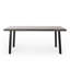 Table de salle à manger d'extérieur moderne en aluminium industriel (seulement les tables, pas de chaises)