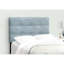 Lit simple avec revêtement en velours bleu et fabrication stable pour un sommeil paisible
