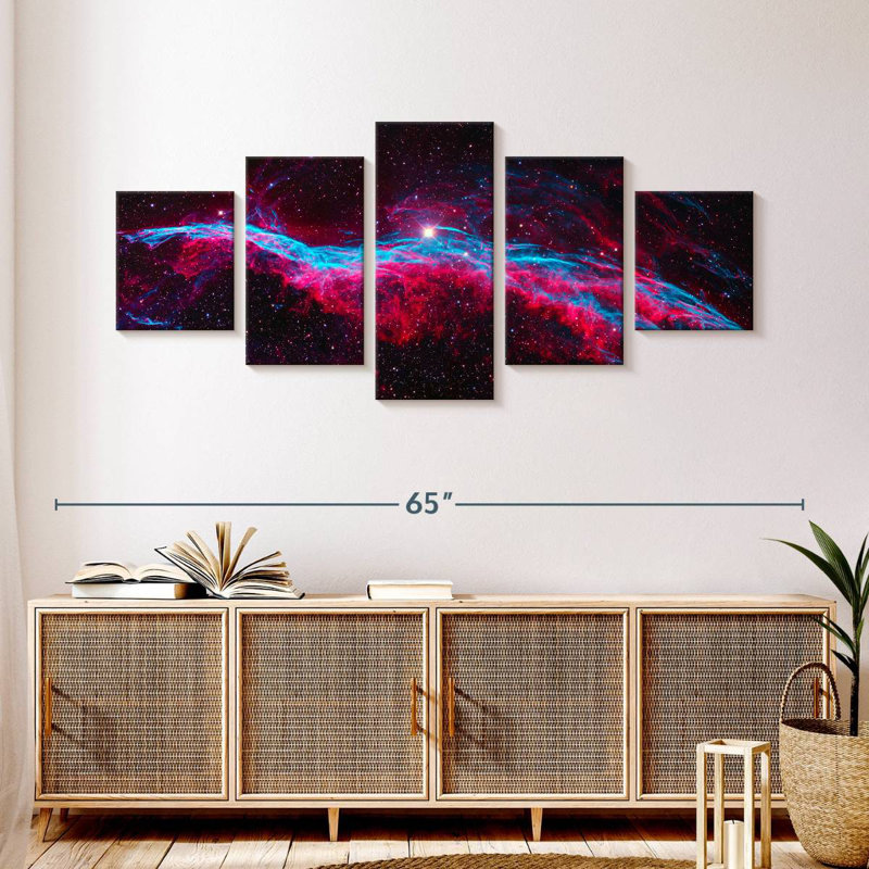 The Veil Nebula, 24" H x 55" W