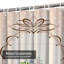 Rideau de douche imperméable à motif floral avec 12 crochets-48132661