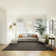 Comhan Lomira Charcoal Gray Modern Wave Hi-Low Carved Indoor Shag Area Rug, Plush Polyester – Living Room & Bedroom