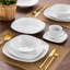 36 Piece Porcelain China Dinnerware Set - Service for 6