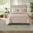 Reversible Bedding Sets Microfiber Full Queen, Modern Khaki Home Comfort