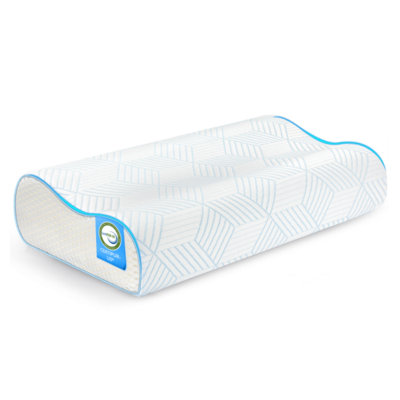 4-Layer Contour memory foam pillow cooling pillow For Neck Support, Ergonomically Designed Bed Pillows Adjustable for Customizable Height
