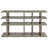 Weathered Grey 3-Tier Open Back Bookcase
