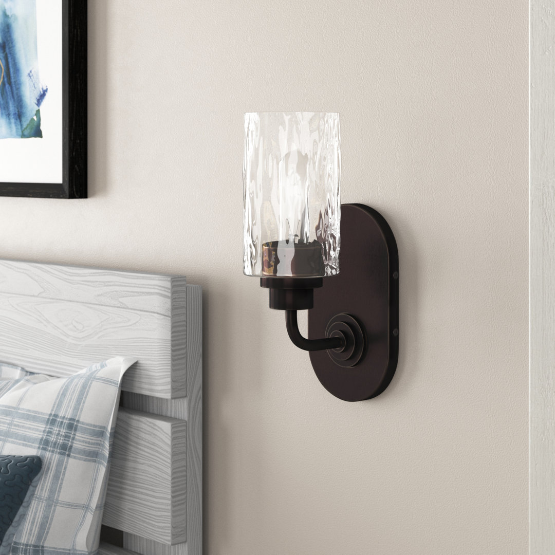 Manningtree 1 - Light Dimmable Armed Sconce Beachcrest Home™ 