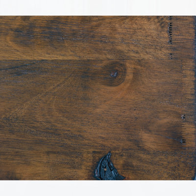 Mobilier de salle à manger classique en bois d'hévéa massif (ensemble de 2)