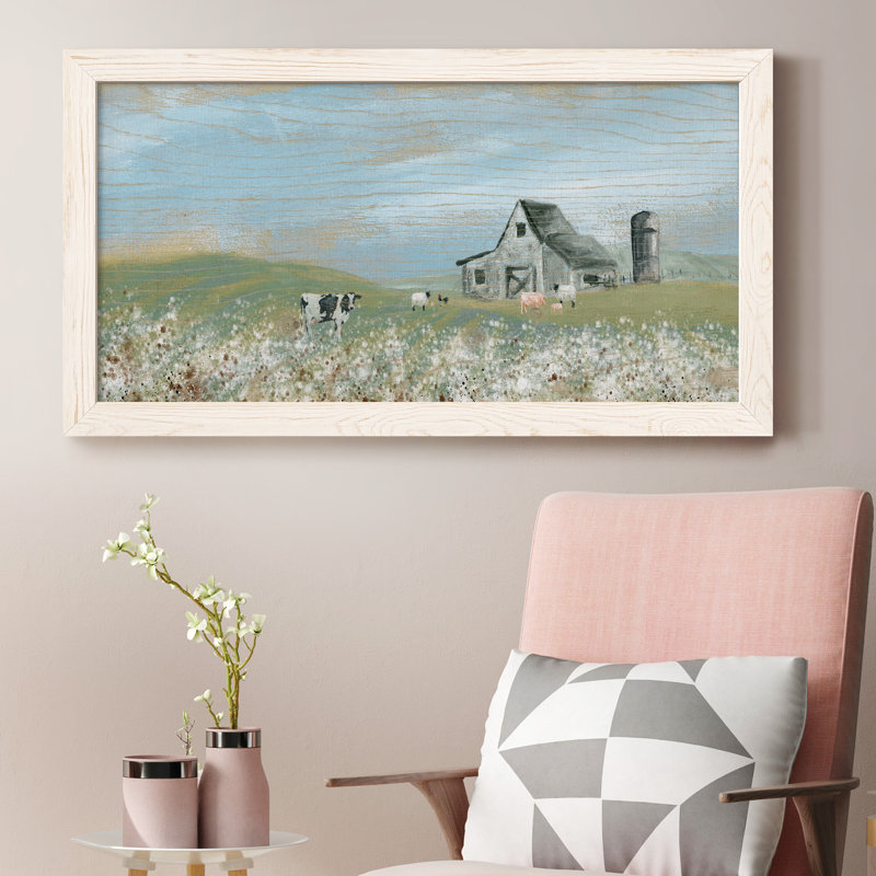 Cotton Fields - Peinture sur toile encadrée, Blanc