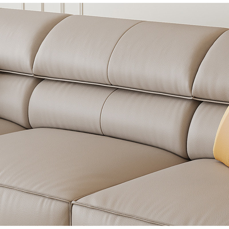 Canapé simple en similicuir, H 33,5 po x l 137,8 po x P 37,4 po, 4