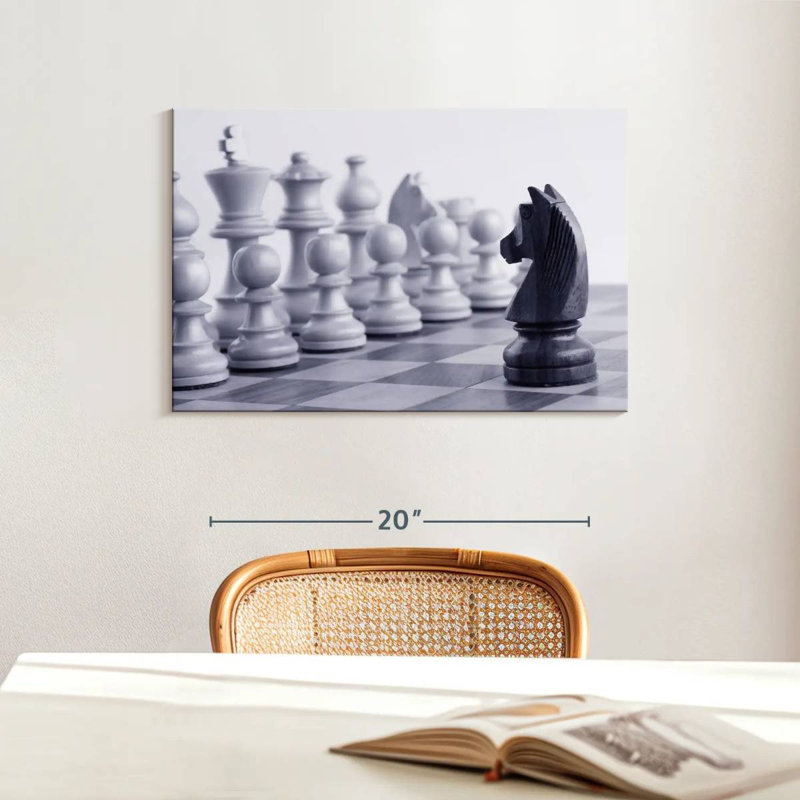 Senne Chess Game Knight, 16" H x 24" W