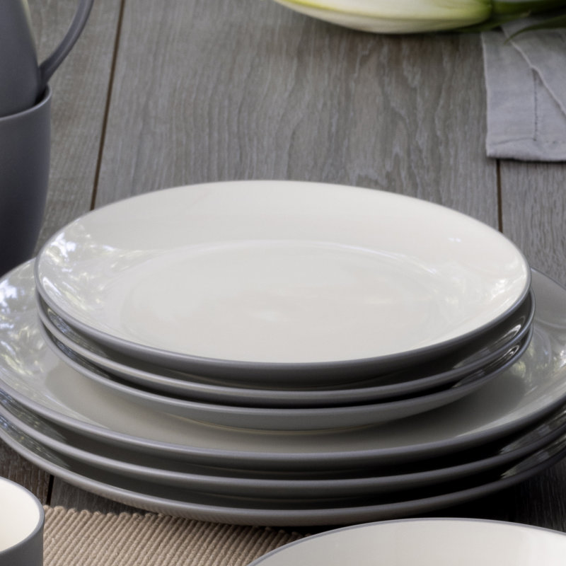 Noritake Colorwave 24-Piece Dinnerware Set, Service for 4, Slate