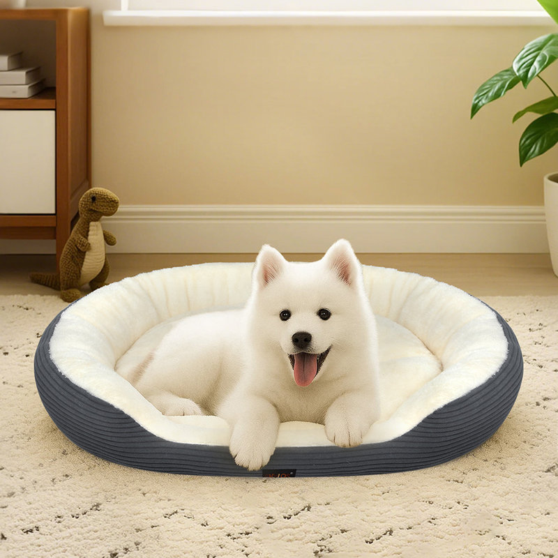 Corduroy Pet Bed, 15cm H x 51cm W x 43cm D