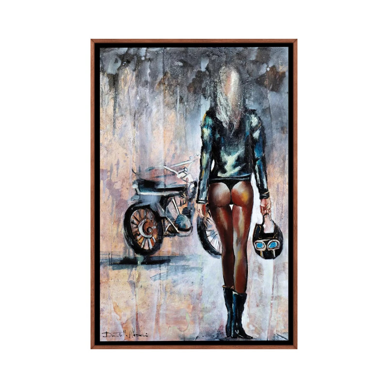 Follow Me 1 Piece Painting on Canvas, 66.04 cm H x 45.72 cm W, Classic Brown Wood Framed