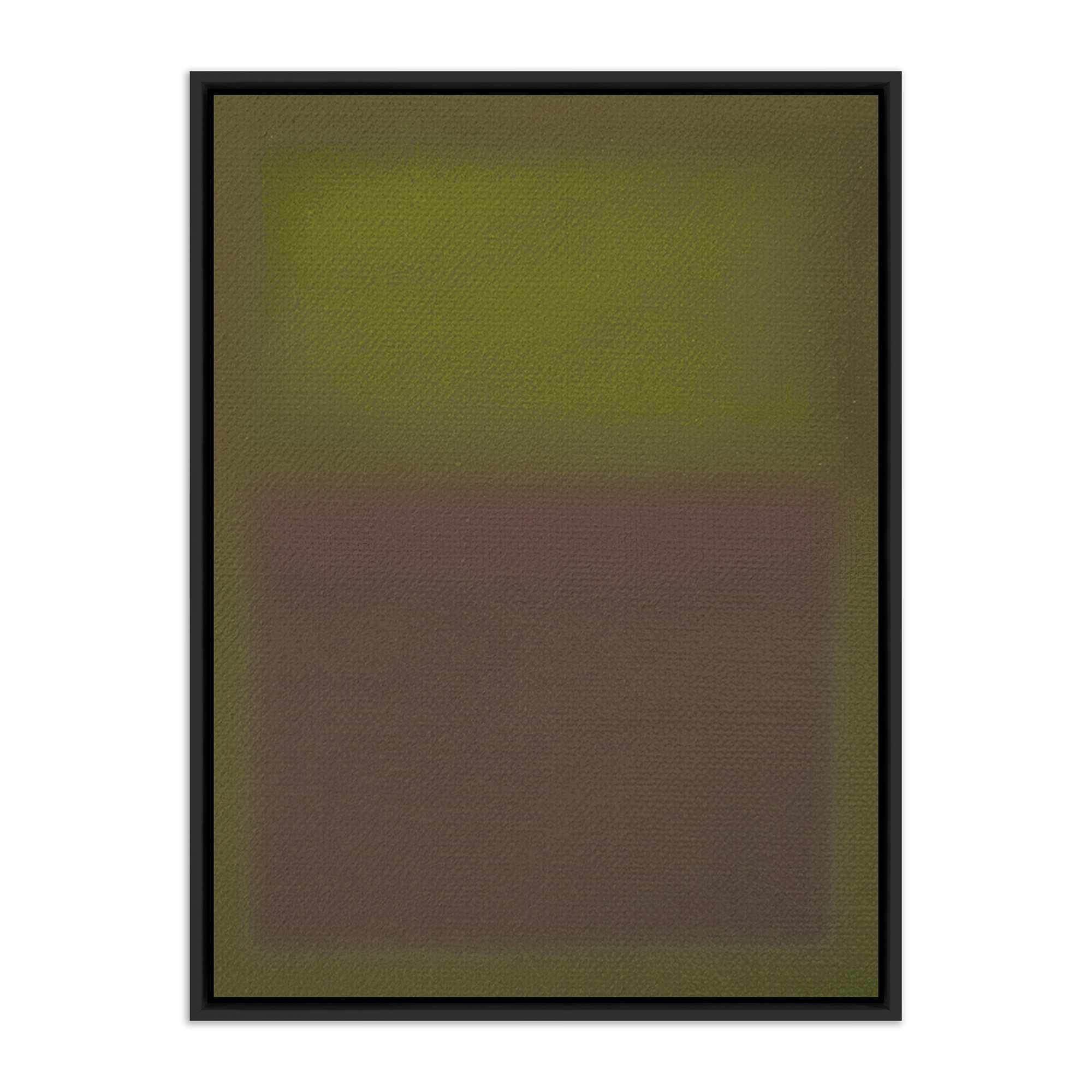 Composition Deep by Charles Stuart, 24" H x 18" W x 2" D, Green, Black