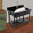 Freestanding Stainless Steel Utility Sink With Pull-Out Faucet-113607623