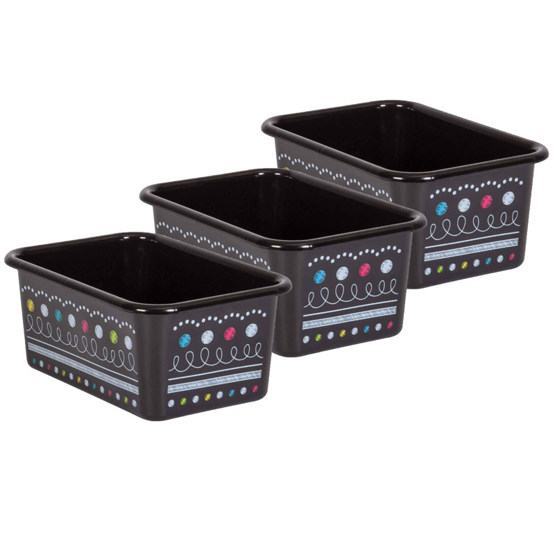 Ensemble de 3 bacs en plastique