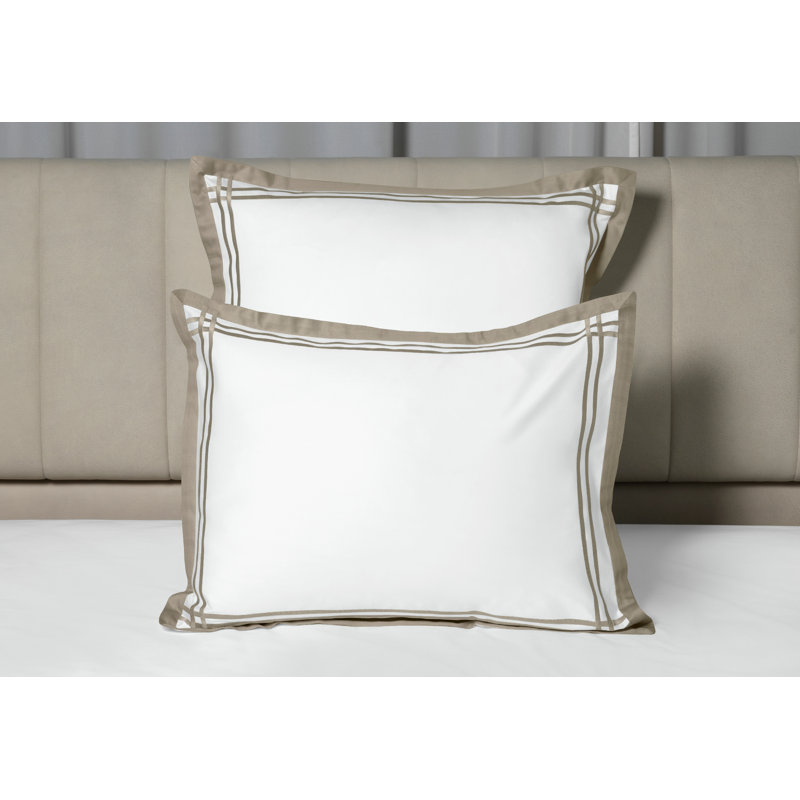 Sinfonia Sham, Standard Sham, White/Khaki