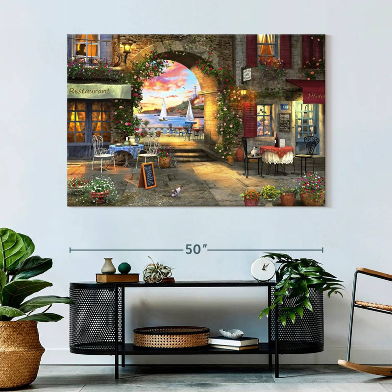 Sireci Mediterranean Evening, 34" H x 51" W