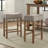 Hendina 6-Person Counter Height Solid Wood Dining Set