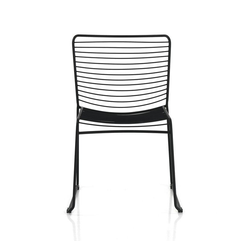 Enzleigh Stainless Steel Outdoor 43cm Stool, Black