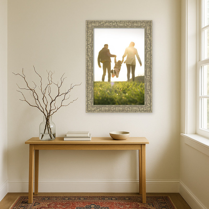 Cadre photo Luxe, Luxe argent antique, 24 x 36