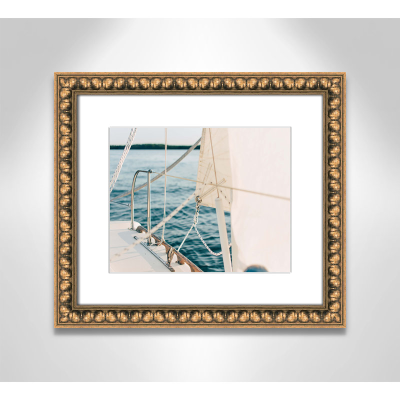 Lignes et voiles par Ian Keefe - photographie, H 14 po x l 16 po x P 1,125 po, Perle dorée