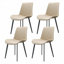 Chaise en polyuréthane avec pieds en métal