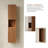 59" Tall Bathroom Wall Mounted Cabinet-1642128357
