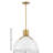 Clendon 1-Light Dimmable Metal Dome Pendant-38031696-74008649-74008652
