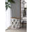 23" Large Distressed White Side Table