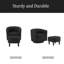 Fauteuil d'appoint pivotant à 360 ° avec fauteuil inclinable confortable en velours côtelé avec repose-pieds pour le salon-448616332
