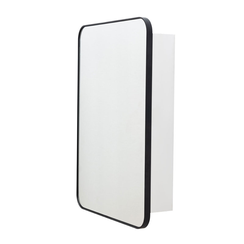 Dorriel 550mm x 810mm Mirror Cabinet, Matte Black