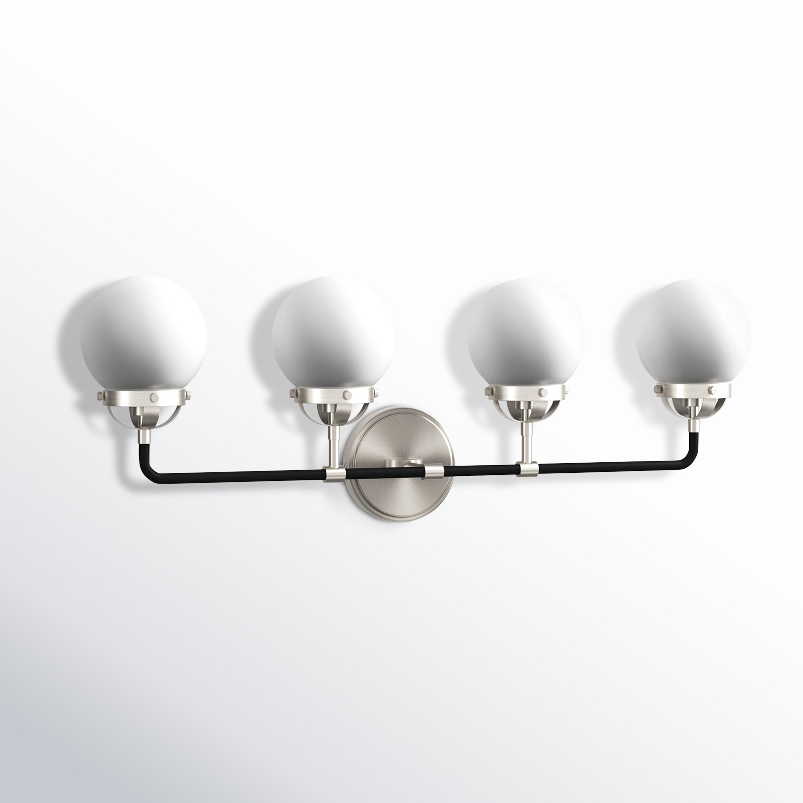 Newport 4-Light Vanity Light, Brushed Nickel, No 