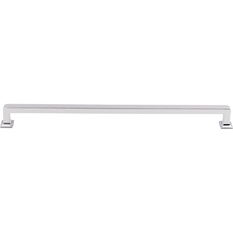 Ascendra Bar Pull, Polished Chrome, 12" Center to Center