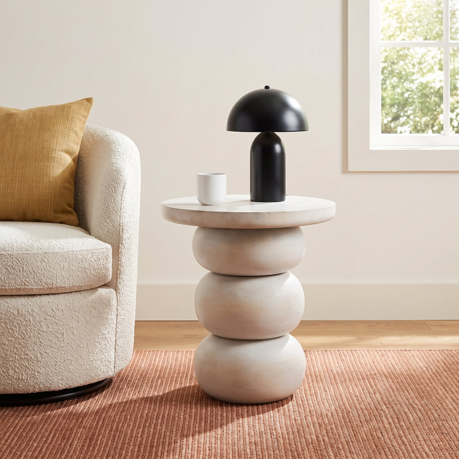 Solid Wood End Table