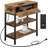 Reca Vintage Colour Triple Row Side Table with Door-1759560704