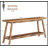 70.9 Inches Extra Long Farmhouse Console Table, Solid Wood Entryway Table With 2-Tier Open Storage, Rustic Narrow Sofa Table For Hallway, Living Room, Or Foyer-585389537