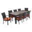 Ensemble de conversation de terrasse pour 15 personnes avec coussins Fionnula-712587820